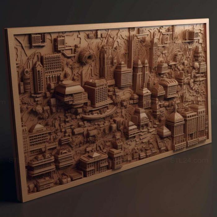 Patterns and decorations (SimCity 3000 3, PATTERN_2699) 3D models for cnc